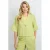FLURESK cropped blazer lichtgroen