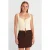 Mouwloze Vierkante Halter Crop Top