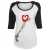 Dames-T-shirt Mister Tee pitol heart raglan