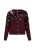 faina Gebreid vest  bourgogne
