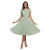 A-lijn jurk voor vrouwen Goddiva A-Line Chiffon Pleated