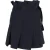 Sandro Paris geplooide minirok met strik in marineblauw polyester