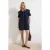 TRENDYOLMİLLA Dames Blauw Effen Kort / Mini Kort Casual Blousejurk Jurken