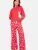 Lipsy Pyjama  pastelroze / rood / wit