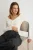 TRENDYOLMİLLA Dames Ecru Effen Lang Getailleerd Blouses