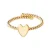 A Beautiful Story gold plated ring Honorable Heart goudkleurig