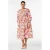 Zizzi gebloemde midi jurk Plus Size – roze
