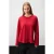 Blouse met ronde hals en lange mouwen