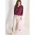 Cecil Dames 3/4-mouwen blouse met gespleten hals in Rood