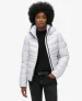 Superdry Vrouwen Gewatteerde Fuji-jas met Capuchon Paars