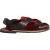 Dolce & Gabbana Zwarte Rode Gazelle Haar Leren Sandalen Schoenen