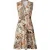 Mouwloze jurk met print en overslageffect
