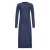 Retour Jeans maxi jurk rib gebreid donkerblauw