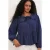 Dames Blouse van Viscosemix met Babykraag