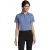 SOLS Dames/Dames Escape Poplin Business Shirt met korte mouwen (Middenblauw)