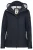 HAKRO Regular Fit Dames Jas met capuchon Marine, Effen