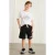 Gebreide shorts met taille met trekkoord