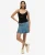 Superdry Vrouwen Geplooide Minirok met Patches Blauw
