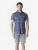KOROSHI Overhemd  navy / wit