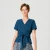 Peplum top met brede strikje