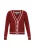 DreiMaster Maritim Gebreid vest  donkerrood / wit