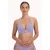 Cyell voorgevormde halter bikinitop blauw/wit