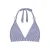 Cyell voorgevormde halter bikinitop blauw/wit