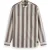 Scotch & Soda Shadow-striped Cotton Shirt Plaza Taupe Shadow Stripe