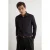 TRENDYOL MAN Heren Zwart Effen Lang Slim fit Overhemden