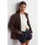 Geribbelde Knopen-Voorkant Cardigan
