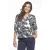 Zoso gebloemde blousetop donkerblauw