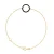 Zwarte cirkel Bracelet Black Diamonds 0,20 Cts Yellow Gold