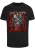 Mister Tee Shirt ‘Love To Death’  lichtgrijs / lichtgroen / watermeloen rood / zwart