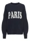 Only Onljerico L/s Pullover Knt Noos Trui Dark Navy