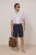 TRENDYOL MAN Heren Wit Gestreept Kort Regular fit Overhemden
