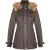 Dames warm leren parkajack met capuchon-Northwich