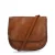 Manfield leren crossbody tas cognac
