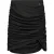 Malelions Women Drape Skirt | Black