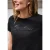 Street One Studio Dames Shirt met korte mouwen en emboidery tekst in Zwart