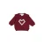 Feetje sweater My Little Love – bordeaux/wit