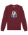 Watapparel Sweatshirt ‘Pinguin’  gemengde kleuren / bourgogne