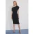TRENDYOLMİLLA Dames Zwart Effen Midi Mouwloos Casual Bodycon Jurken