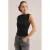 WE Fashion mouwloze top zwart