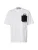 Karl Lagerfeld Shirt ‘Ikon Peek-A-Boo’  zwart / wit