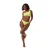 Jack Wills Dames/Dames Asymmetrische Gerimpelde Bikinitop (Kalk)
