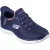 Skechers Summits Diamond Dream Textile Dames Navy/Roze Sportschoenen