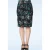 Peacock Pencil Skirt in Donkerblauw