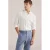 WE Fashion regular casual overhemd met linnen wit