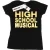 Li-cense Disney dames high school musical the musical lights logo katoenen t-shirt