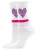 EWERS Sokken ‘Herz’  lichtlila / donkerlila / knalrood / wit